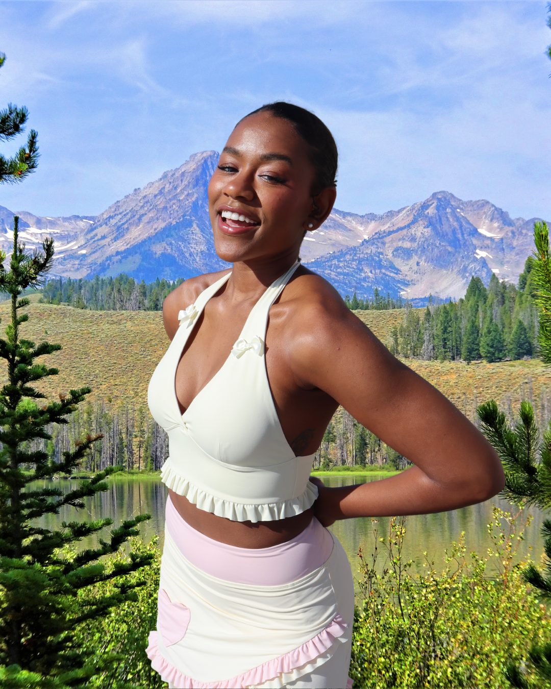 Halter sports bra deals